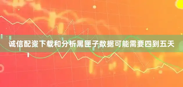 诚信配资下载和分析黑匣子数据可能需要四到五天